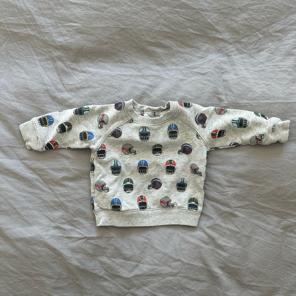 Football Print Sweatshirt